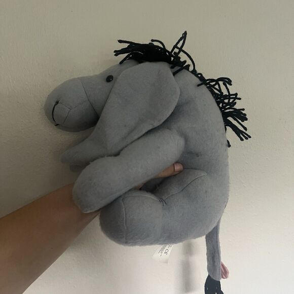 Vintage Eeyore Classic Winnie Pooh Plush The Disney Store Felt Fleece 90s - Picture 3 of 5